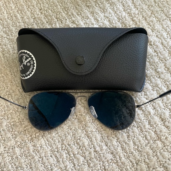 Raybans custom aviators polarized (Gunmetal & black frame, 58mm) - Picture 7 of 7